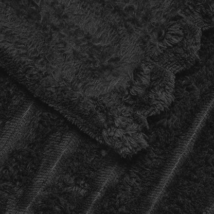 vidaXL Throw Blankets 6 pcs Black 150 x 130 cm 2.85 kg Fleece 6
