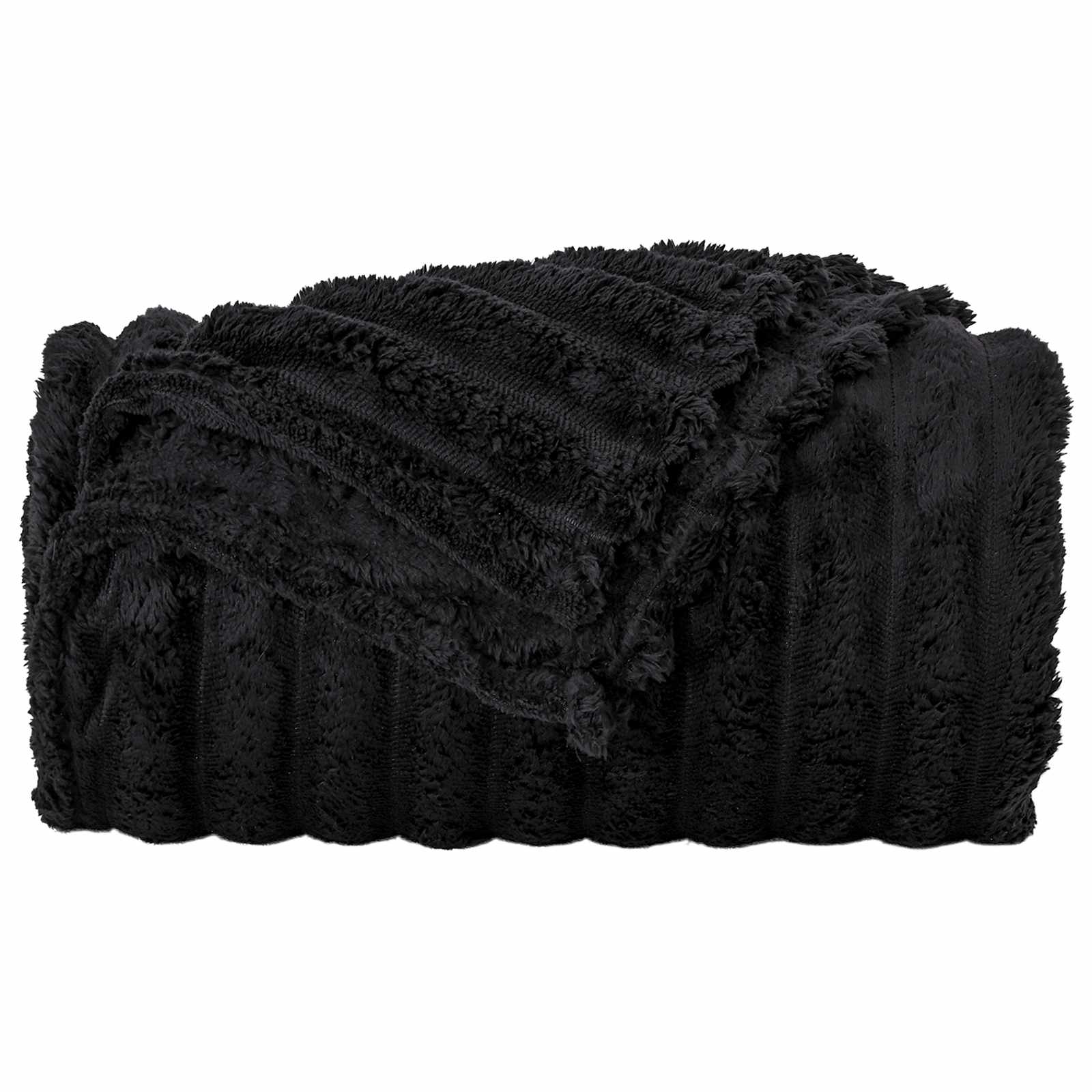 vidaXL Throw Blankets 6 pcs Black 150 x 130 cm 2.85 kg Fleece 5