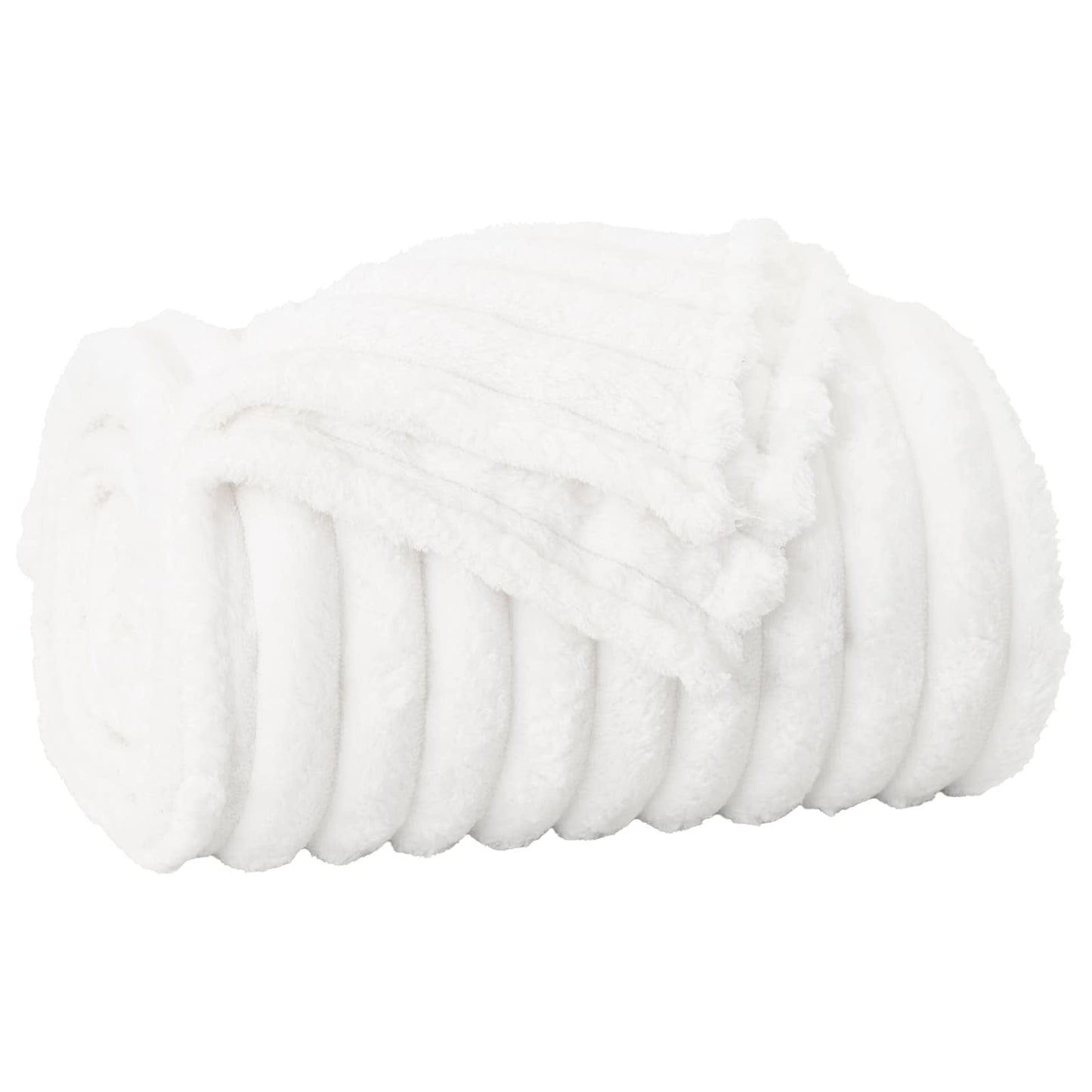 vidaXL Throw Blankets 6 pcs White 150 x 130 cm 2.85 kg Fleece 4