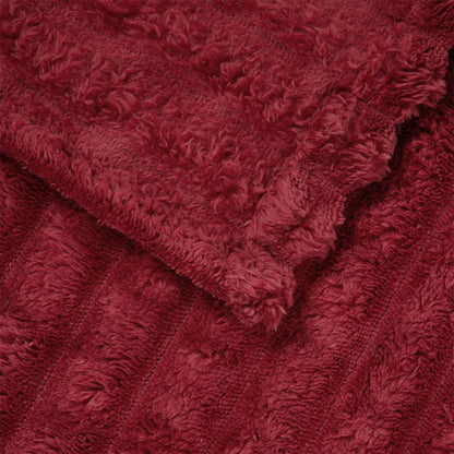 vidaXL Throw Blankets 6 pcs Bordeaux Red 150 x 130 cm 2.85 kg Fleece 6