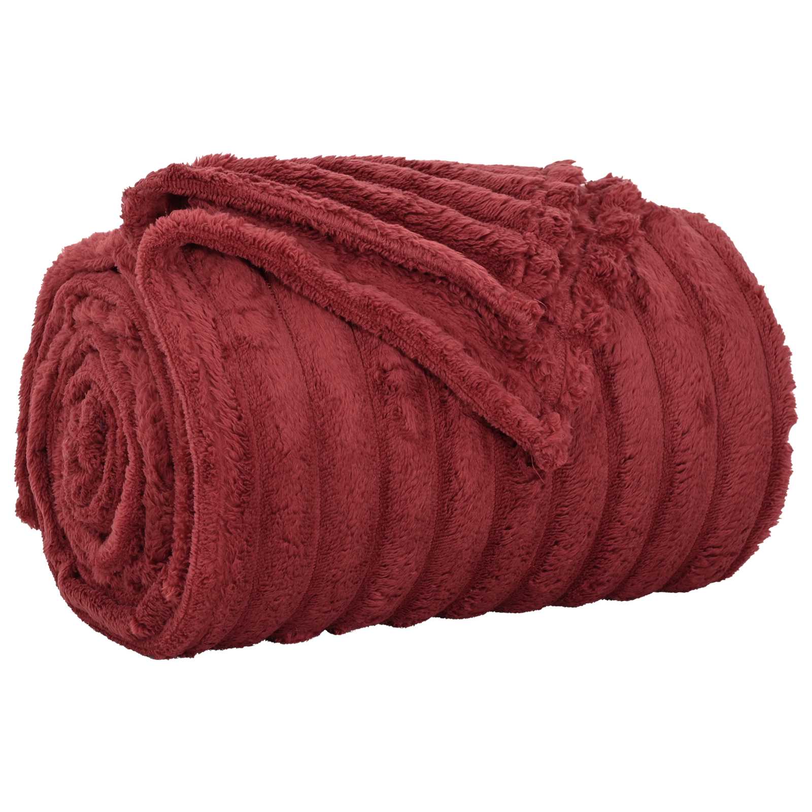 vidaXL Throw Blankets 6 pcs Bordeaux Red 150 x 130 cm 2.85 kg Fleece 4