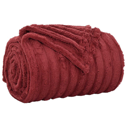 vidaXL Throw Blankets 6 pcs Bordeaux Red 150 x 130 cm 2.85 kg Fleece 4