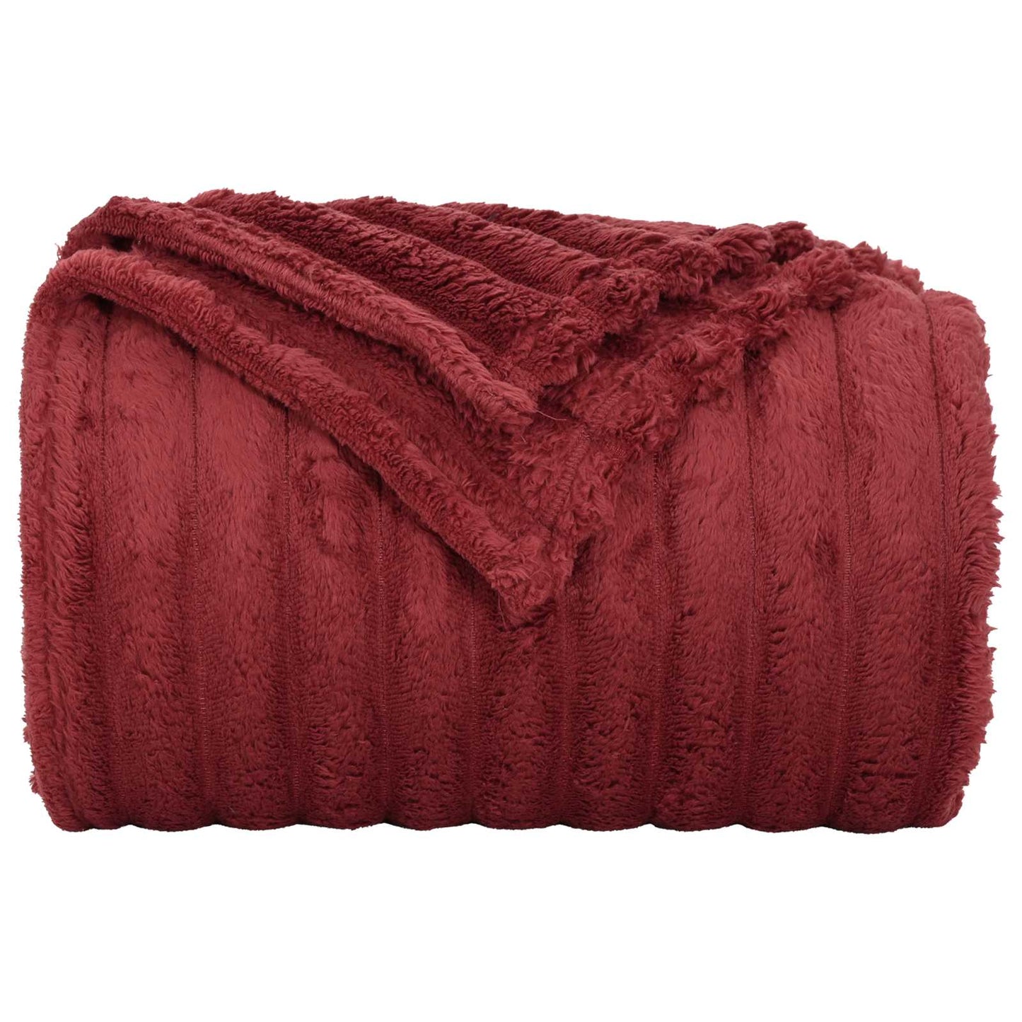 vidaXL Throw Blankets 6 pcs Bordeaux Red 150 x 130 cm 2.85 kg Fleece 5