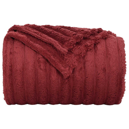 vidaXL Throw Blankets 6 pcs Bordeaux Red 150 x 130 cm 2.85 kg Fleece 5