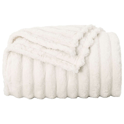 vidaXL Throw Blankets 6 pcs Cream 150 x 130 cm 2.85 kg Fleece 5
