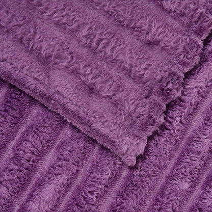 vidaXL Throw Blankets 6 pcs Purple 150 x 130 cm 2.85 kg Fleece 6
