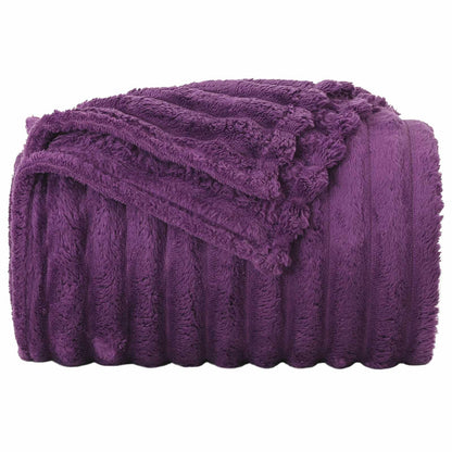 vidaXL Throw Blankets 6 pcs Purple 150 x 130 cm 2.85 kg Fleece 5