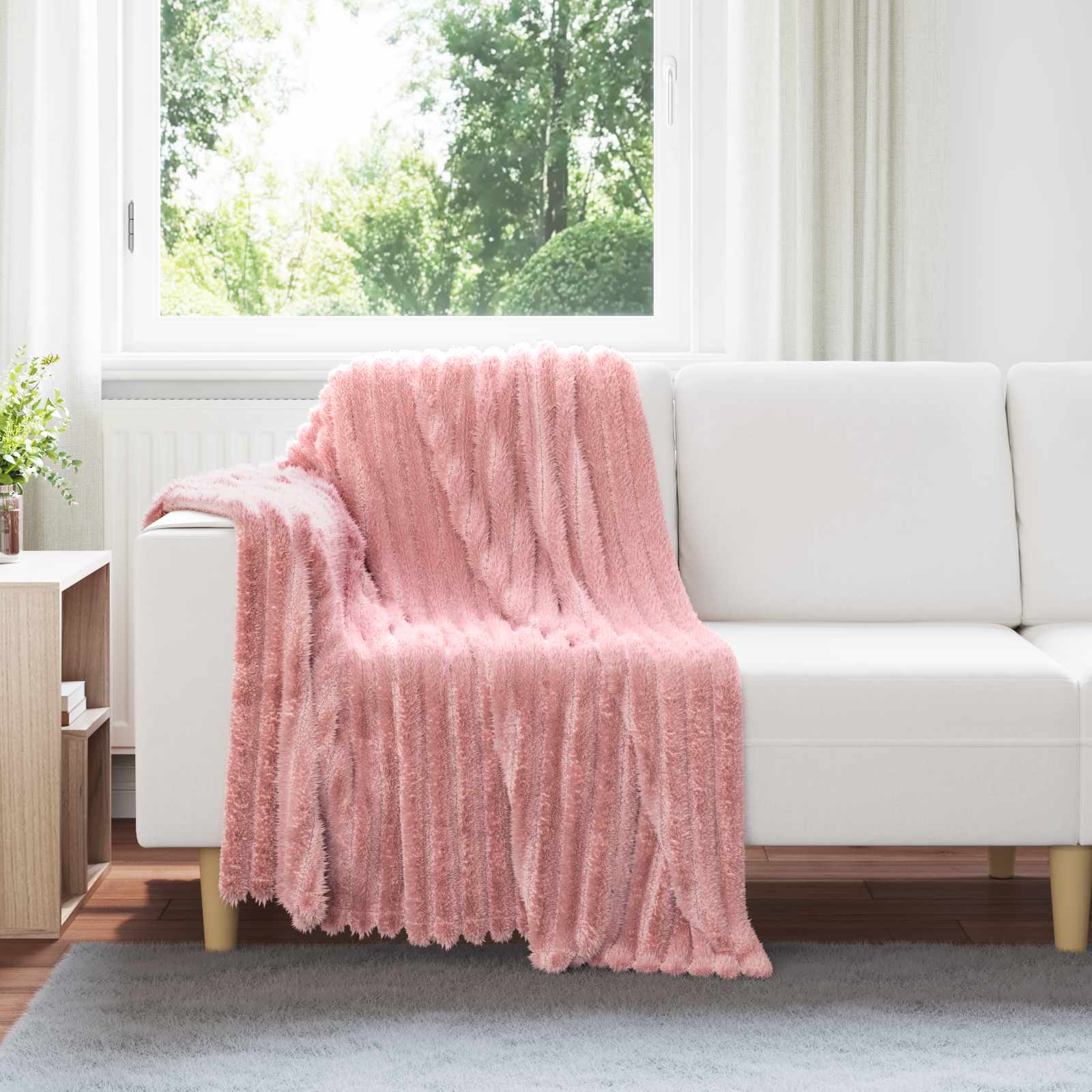 vidaXL Throw Blankets 6 pcs Pink 150 x 130 cm 2.85 kg Fleece 1