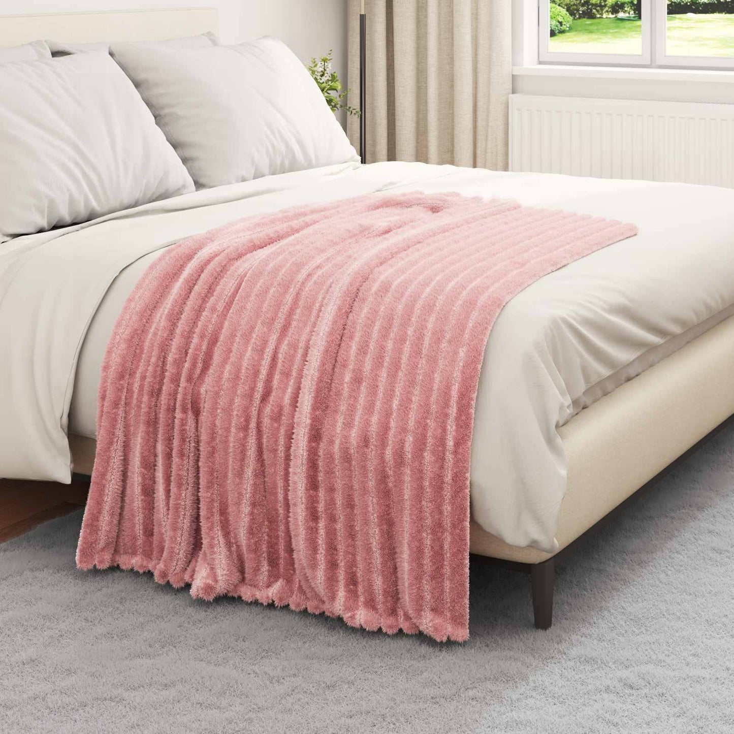 vidaXL Throw Blankets 6 pcs Pink 150 x 130 cm 2.85 kg Fleece 3