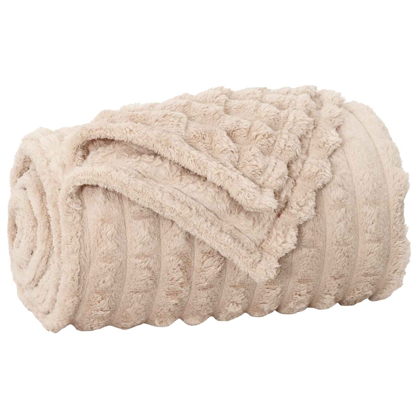 vidaXL Throw Blankets 6 pcs Beige 150 x 130 cm 2.75 kg Fleece 4