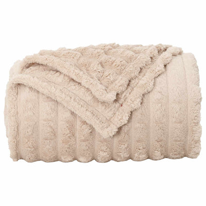 vidaXL Throw Blankets 6 pcs Beige 150 x 130 cm 2.75 kg Fleece 5