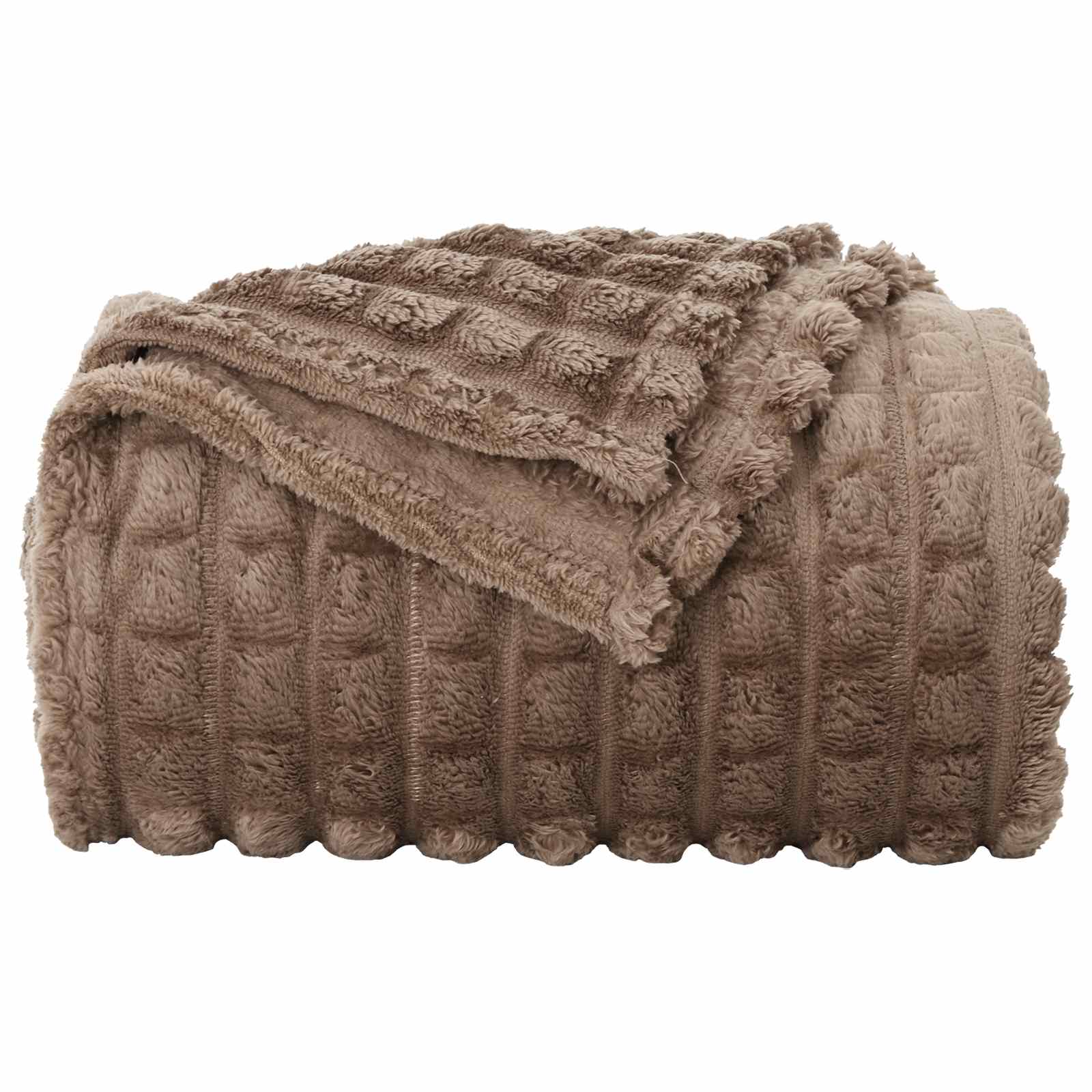 vidaXL Throw Blankets 6 pcs Camel 150 x 130 cm 2.75 kg Fleece 5