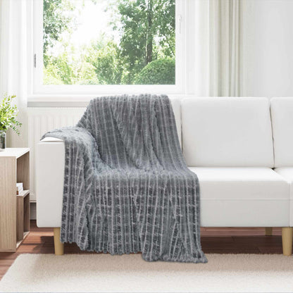 vidaXL Throw Blankets 6 pcs Dark Grey 150 x 130 cm 2.75 kg Fleece 1