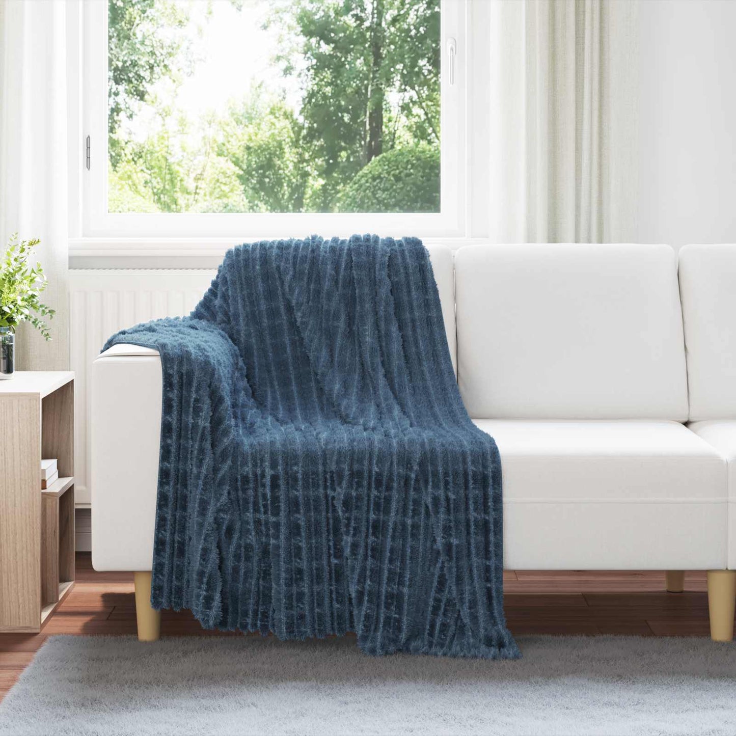 vidaXL Throw Blankets 6 pcs Navy Blue 150 x 130 cm 2.75 kg Fleece 1