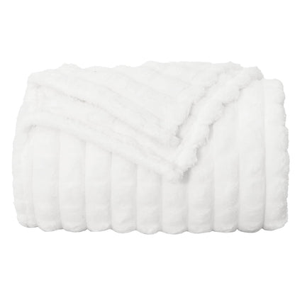vidaXL Throw Blankets 6 pcs White 150 x 130 cm 2.75 kg Fleece 5