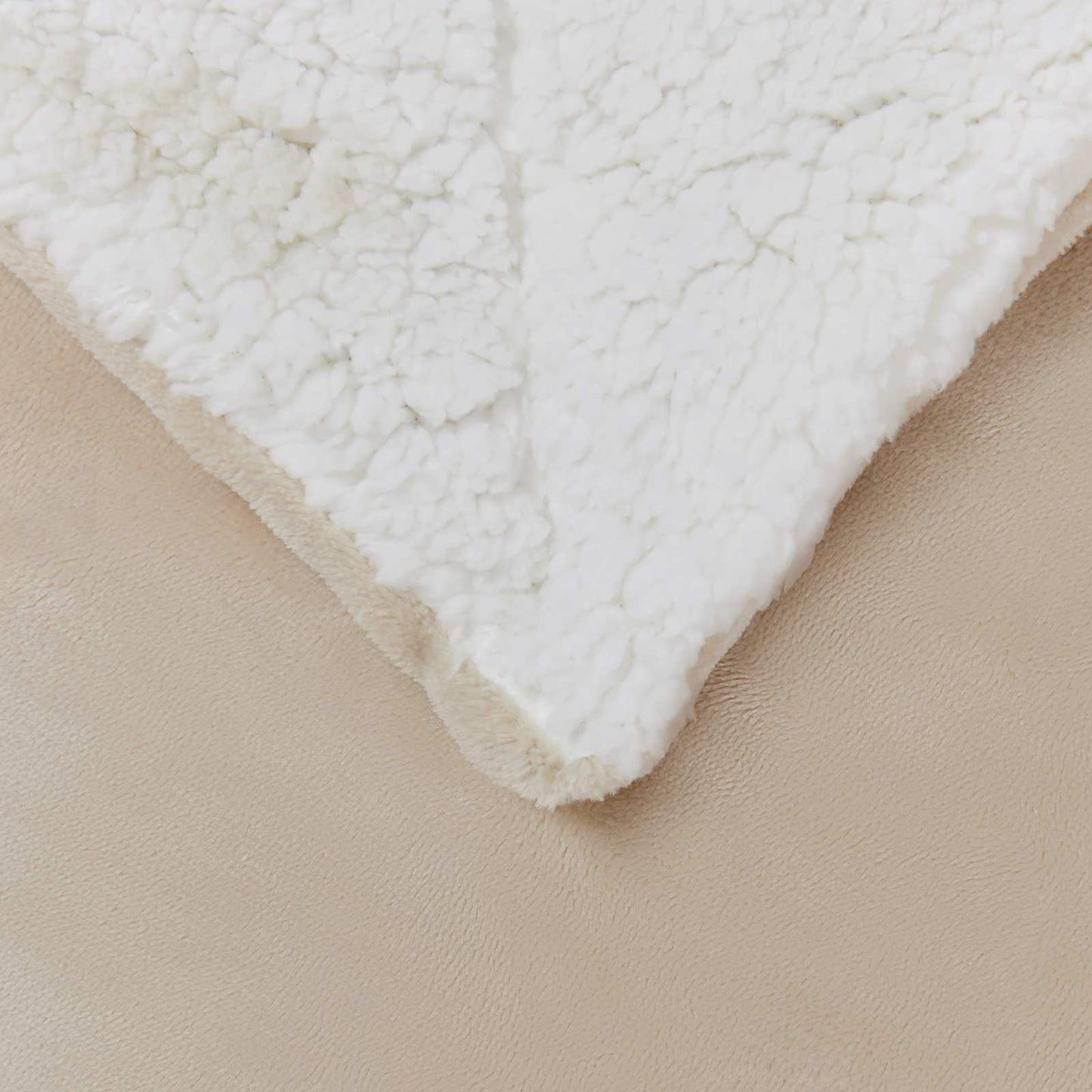 vidaXL Throw Blanket Beige 220 x 240 cm 2.67 kg Fleece 5