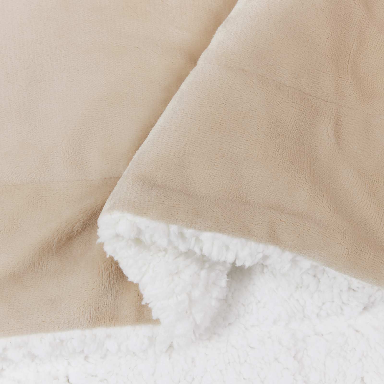 vidaXL Throw Blanket Beige 220 x 240 cm 2.67 kg Fleece 6