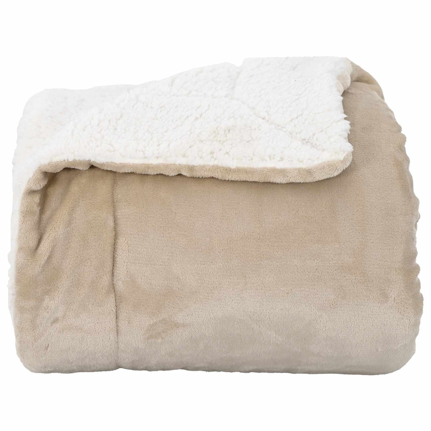 vidaXL Throw Blanket Beige 220 x 240 cm 2.67 kg Fleece 4