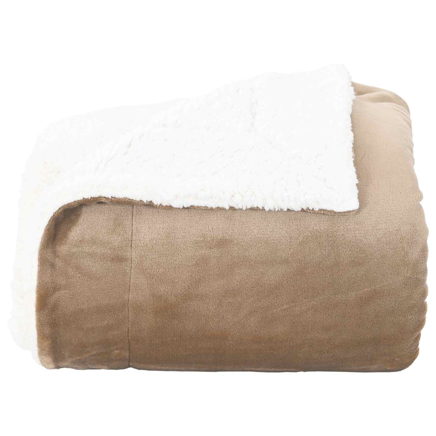 vidaXL Throw Blanket Camel 220 x 240 cm 2.67 kg Fleece 4