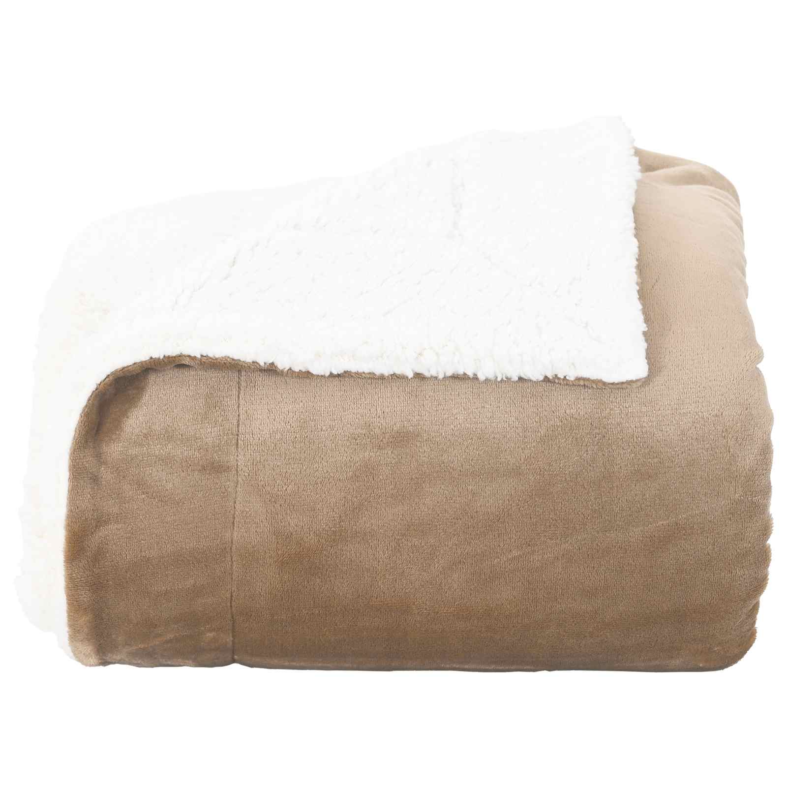 vidaXL Throw Blanket Camel 240 x 270 cm 3.17 kg Fleece 4