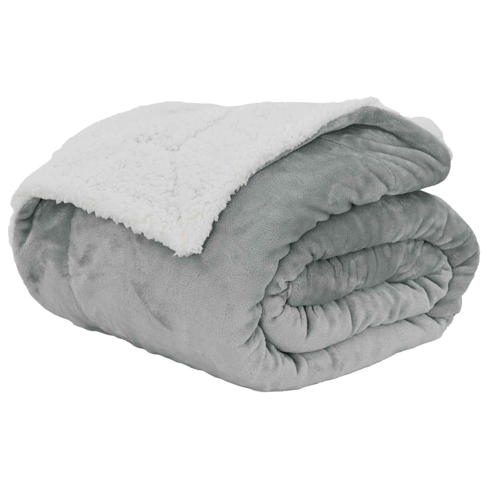 vidaXL Throw Blanket Grey 220 x 240 cm 2.67 kg Fleece 2