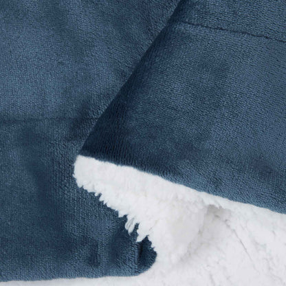 vidaXL Throw Blanket Navy Blue 220 x 240 cm 2.67 kg Fleece 6
