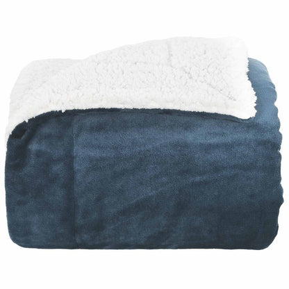vidaXL Throw Blanket Navy Blue 240 x 270 cm 3.17 kg Fleece 4
