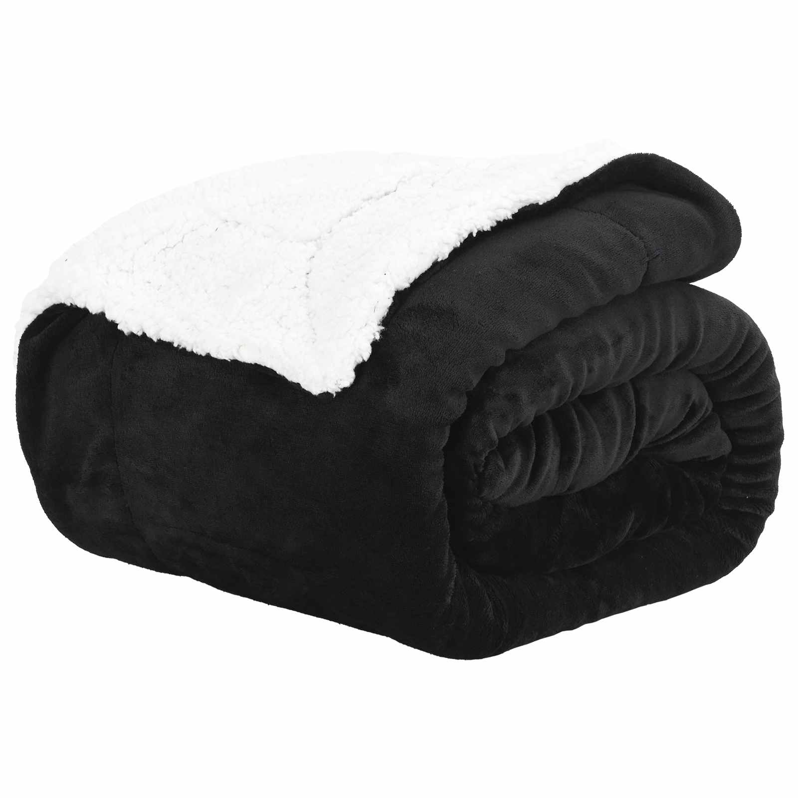 vidaXL Throw Blanket Black 220 x 240 cm 2.67 kg Fleece 2