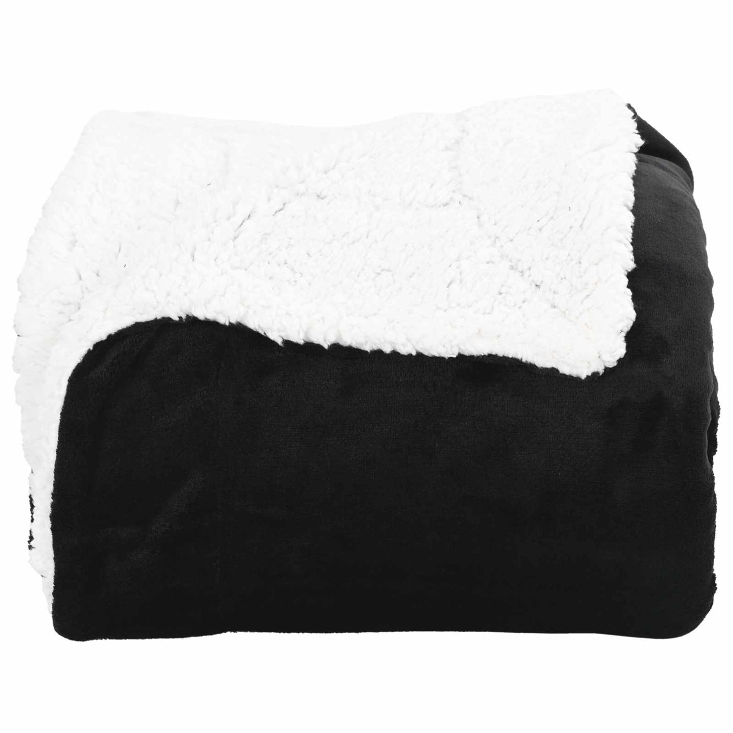 vidaXL Throw Blanket Black 220 x 240 cm 2.67 kg Fleece 4
