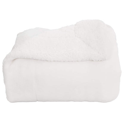 vidaXL Throw Blanket White 220 x 240 cm 2.67 kg Fleece 4