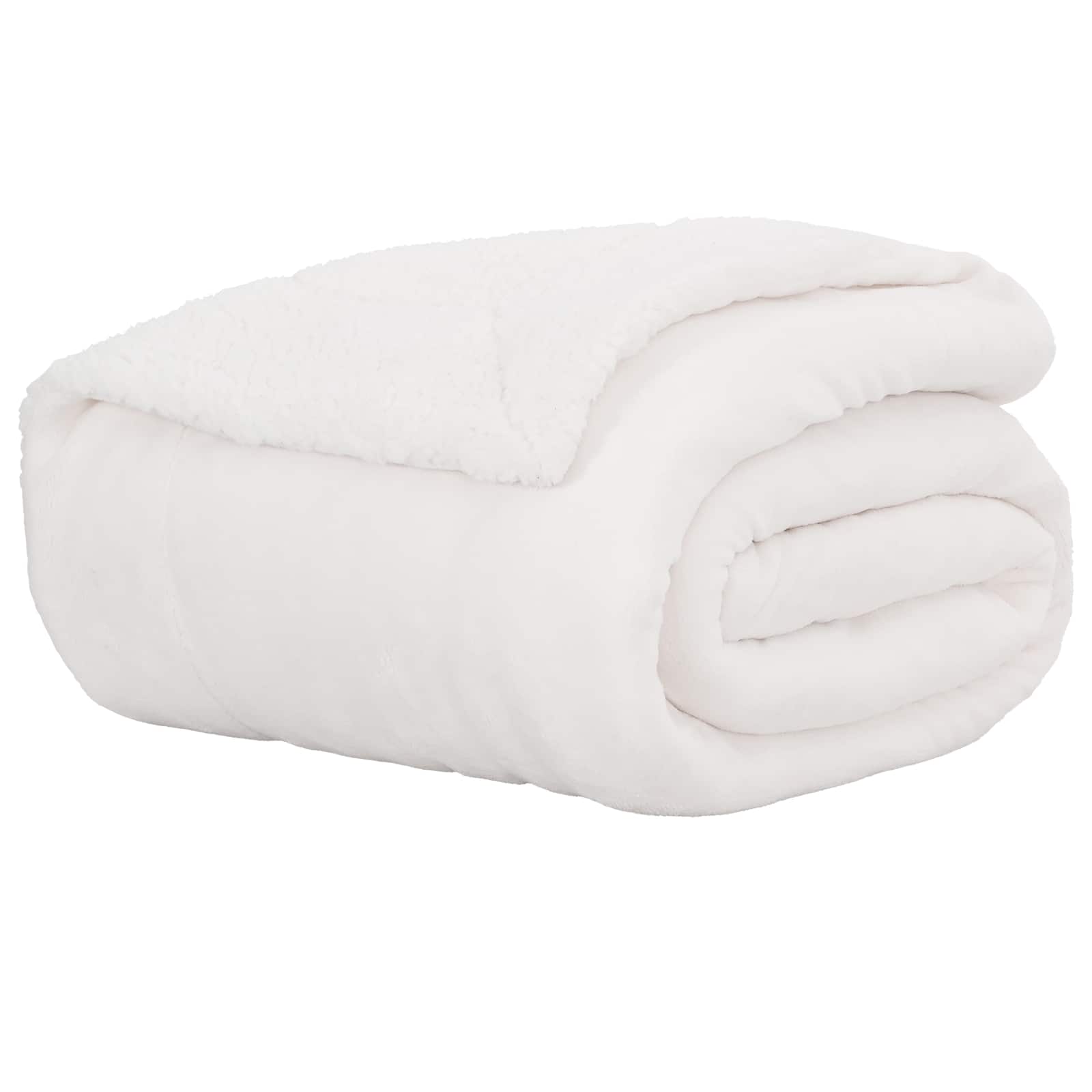 vidaXL Throw Blanket White 240 x 270 cm 3.17 kg Fleece 2