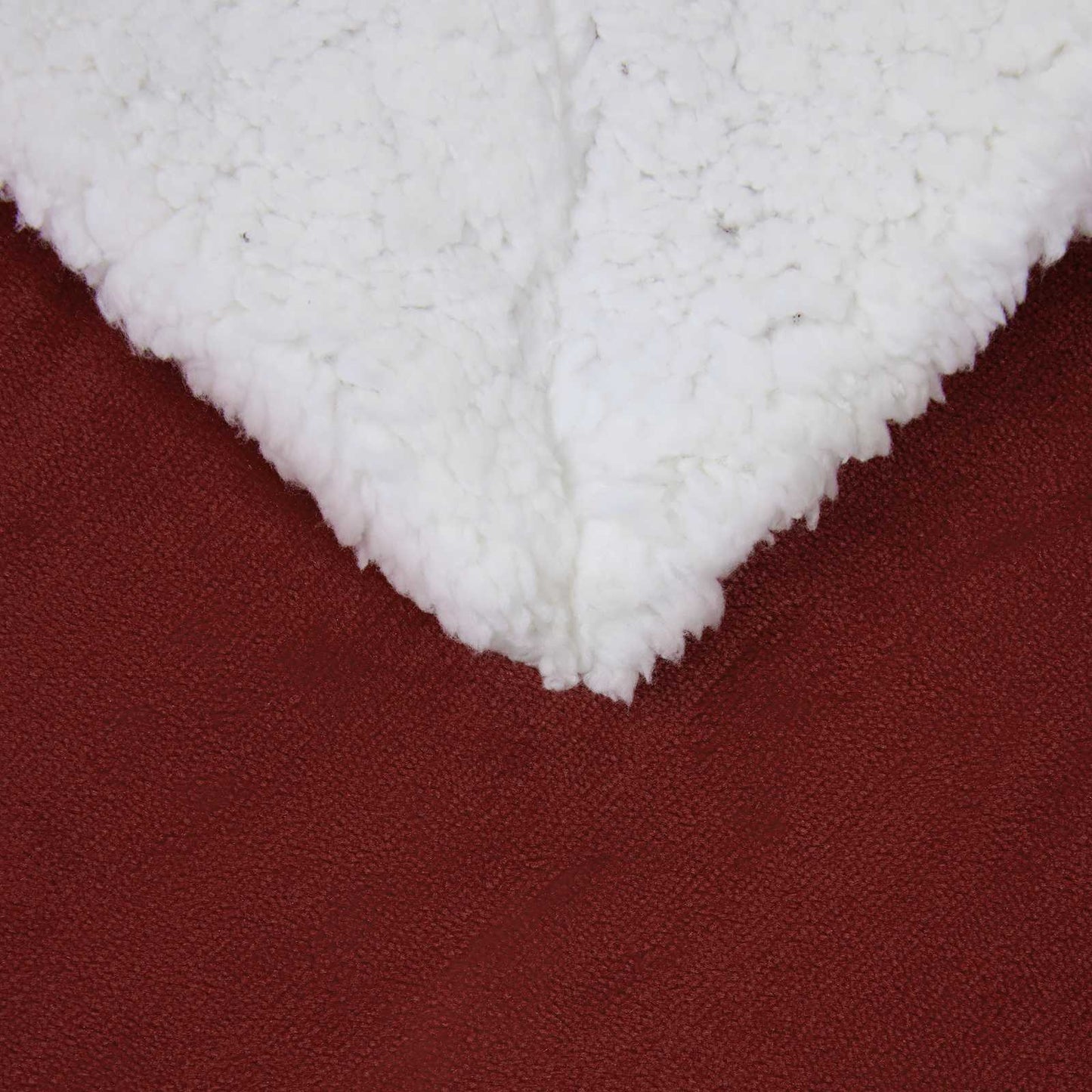vidaXL Throw Blanket Bordeaux Red 240 x 270 cm 3.17 kg Fleece 5