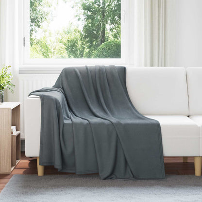 vidaXL Throw Blankets 6 pcs Dark Grey 200 x 150 cm 2.61 kg Fleece 1