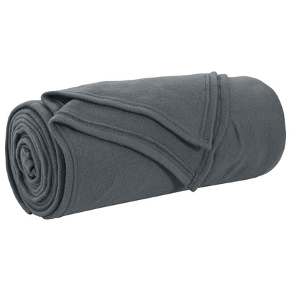 vidaXL Throw Blankets 6 pcs Dark Grey 200 x 150 cm 2.61 kg Fleece 4