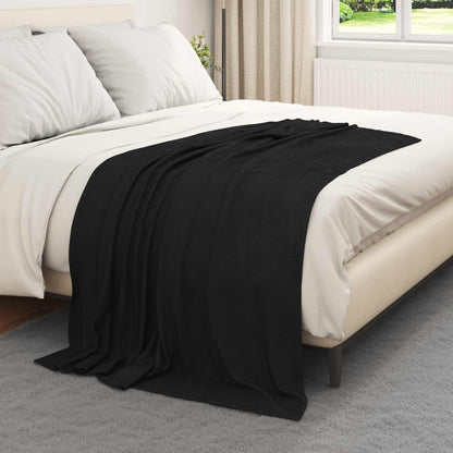 vidaXL Throw Blankets 6 pcs Black 170 x 130 cm 1.86 kg Fleece 3