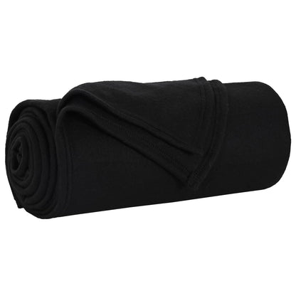 vidaXL Throw Blankets 6 pcs Black 200 x 150 cm 2.61 kg Fleece 4