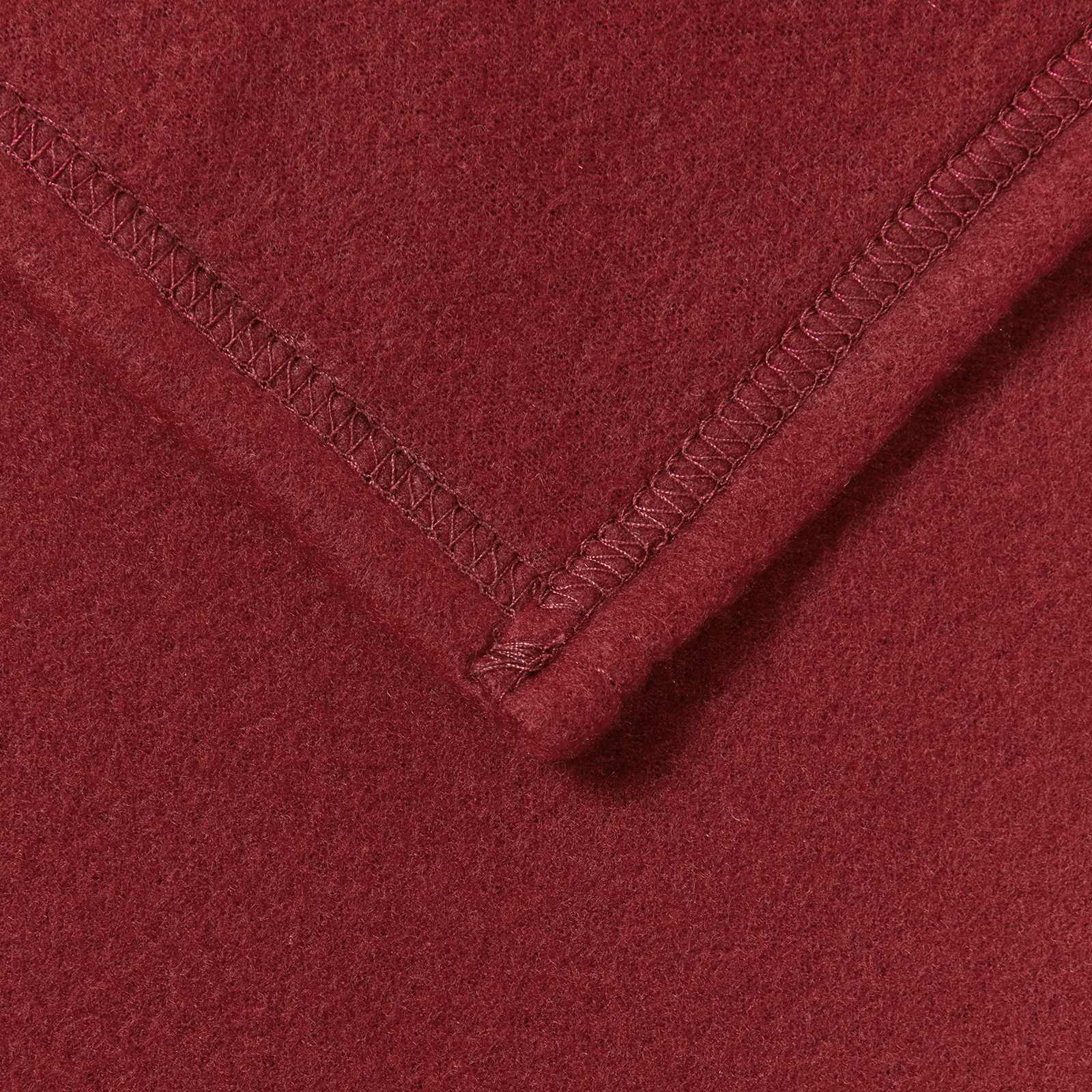 vidaXL Throw Blankets 6 pcs Bordeaux Red 200 x 150 cm 2.52 kg Fleece 6