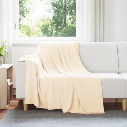 vidaXL Throw Blankets 6 pcs Cream 200 x 150 cm 2.61 kg Fleece 1