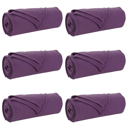 vidaXL Throw Blankets 6 pcs Purple 200 x 150 cm 2.61 kg Fleece 2