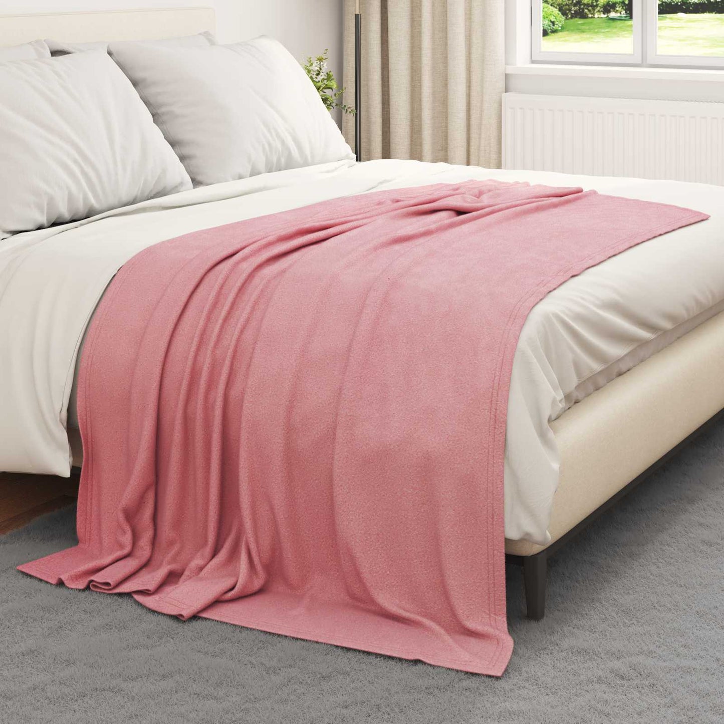 vidaXL Throw Blankets 6 pcs Pink 200 x 150 cm 2.52 kg Fleece 3