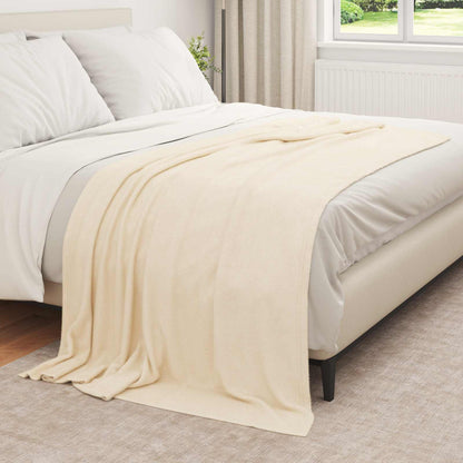 vidaXL Throw Blankets 6 pcs Cream 210 x 140 cm 2.48 kg Fleece 3