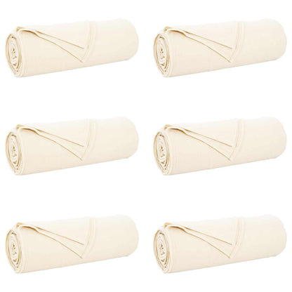 vidaXL Throw Blankets 6 pcs Cream 210 x 140 cm 2.48 kg Fleece 2