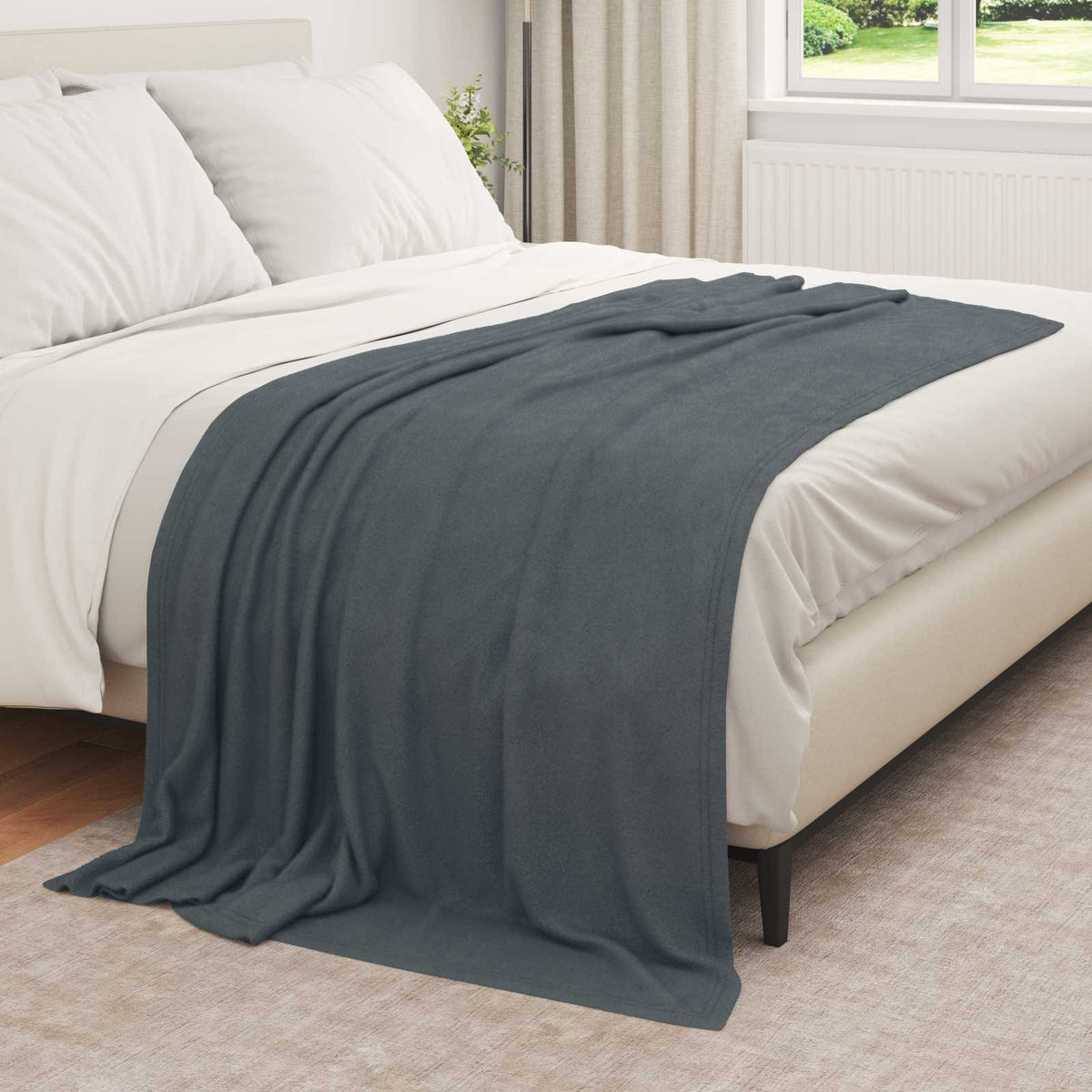 Throw Blankets 350 x 270 cm 8.09 kg Fleece 6 Dark grey