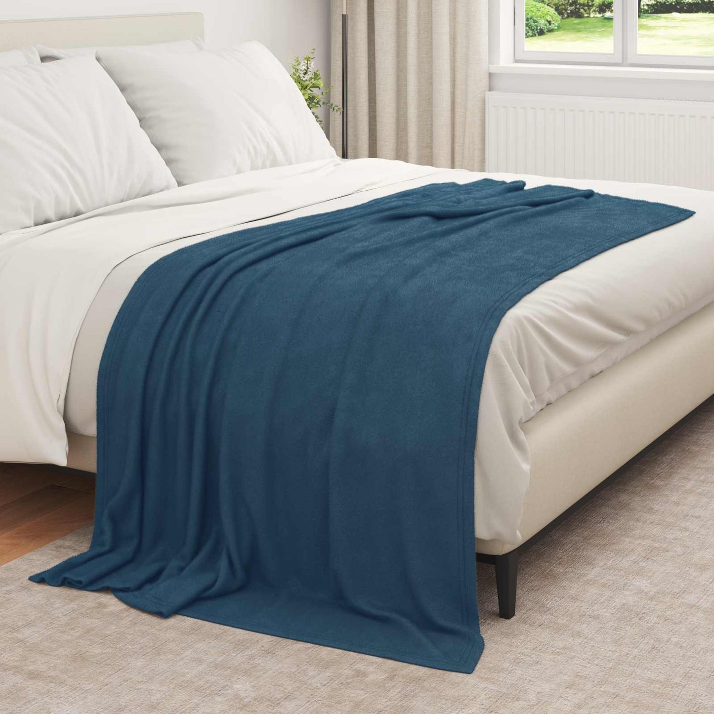vidaXL Throw Blankets 6 pcs Navy Blue 210 x 140 cm 2.44 kg Fleece 3