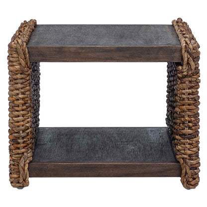 vidaXL Coffee Table Natural 45 x 45 x 45 cm Solid Mahogany Wood 4