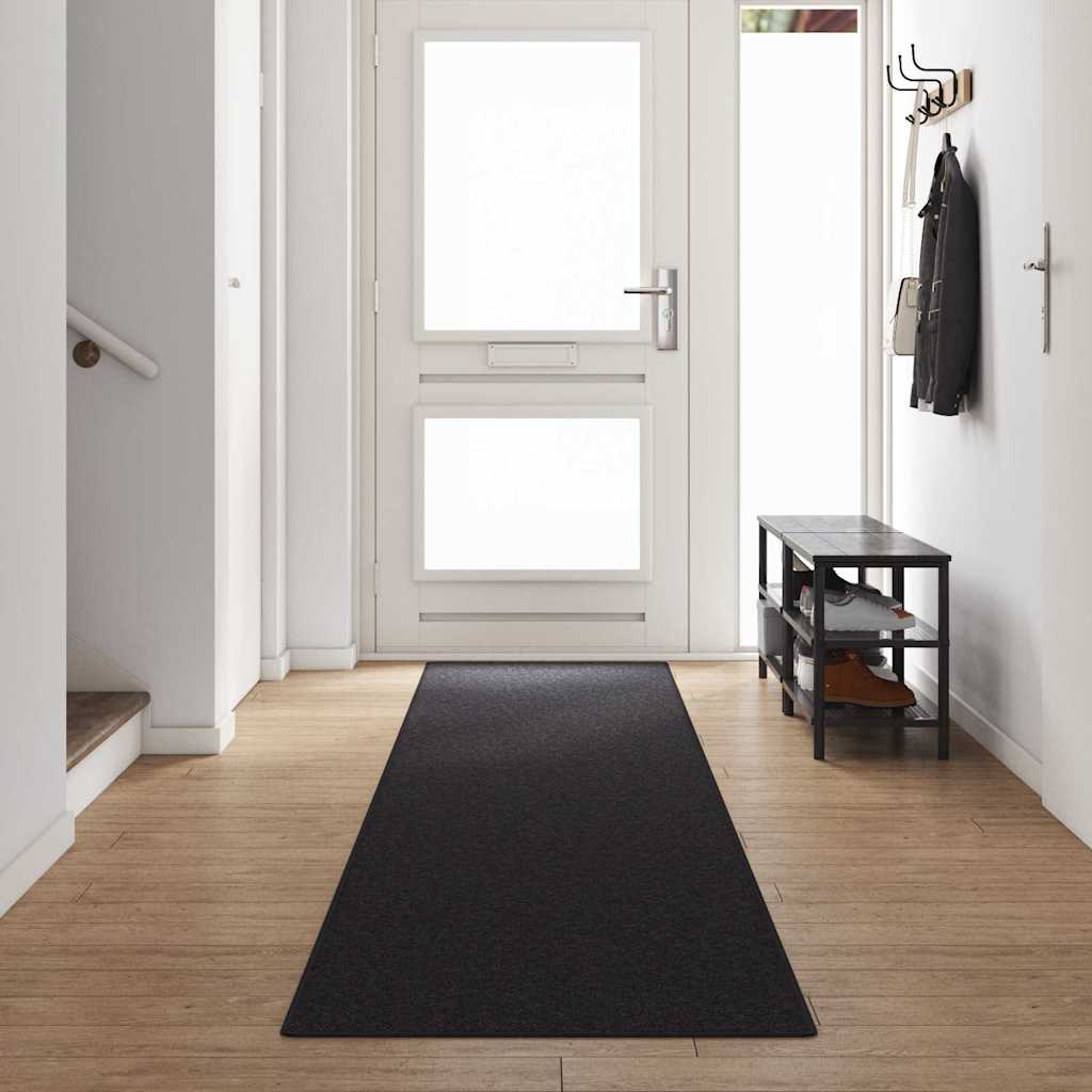 vidaXL Carpet Runner Anthracite 80 x 500 cm 100% Polypropylene 1