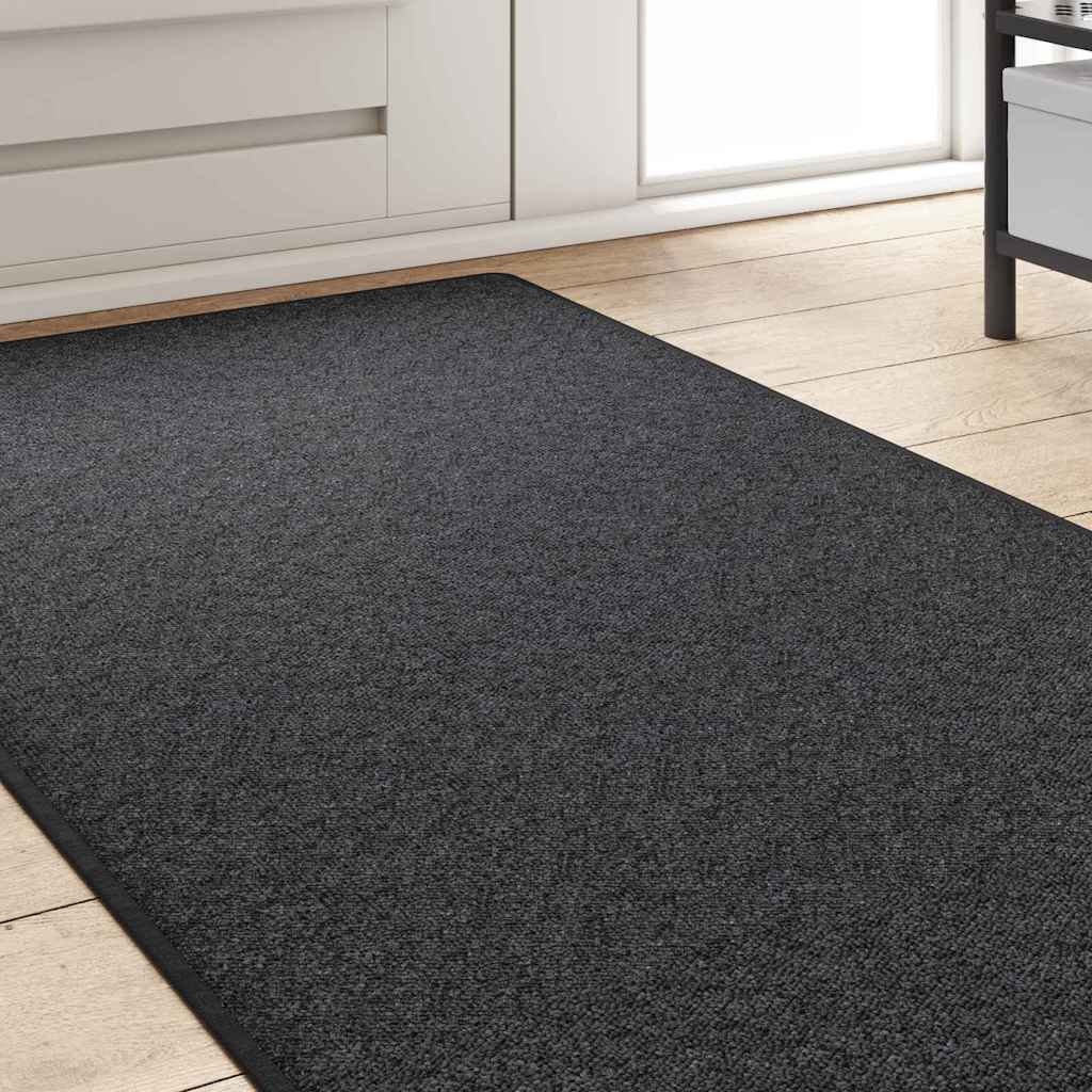 vidaXL Carpet Runner Dark Grey 80 x 500 cm 100% Polypropylene 3
