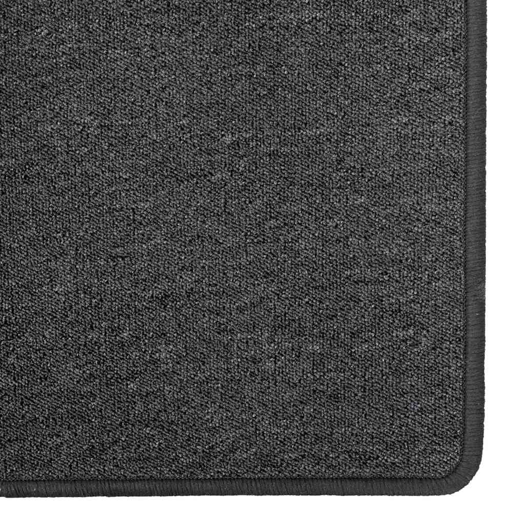 vidaXL Carpet Runner Dark Grey 100 x 300 cm 100% Polypropylene 4