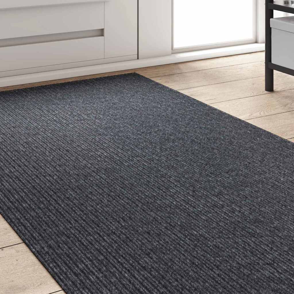 vidaXL Carpet Runner Grey 80 x 400 cm Fabric 3