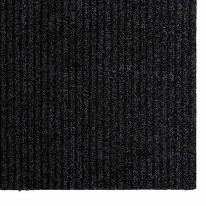 vidaXL Carpet Runner Anthracite 80 x 400 cm Fabric 4